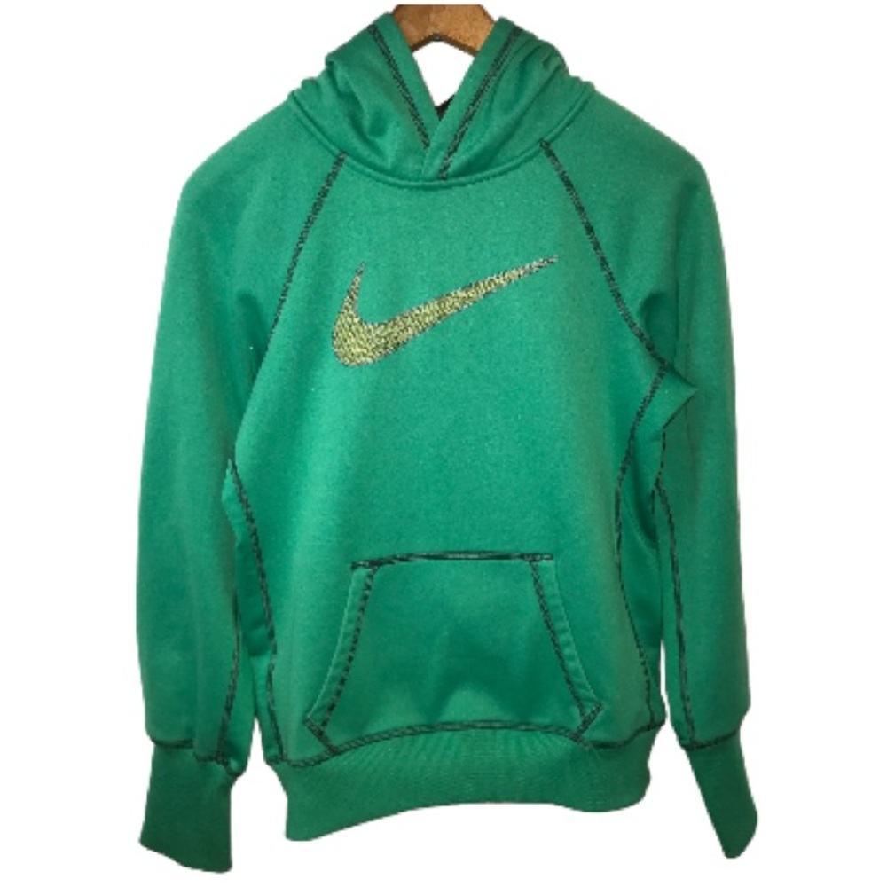 Nike Therma-Fit Green Hooded Sweatshirt Size S
